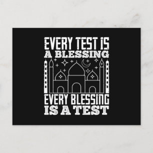Islam - varje test är en välsignelse vykort