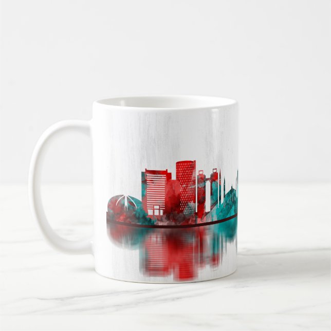 Islamabad Pakistan Skyline Kaffemugg (Vänster)