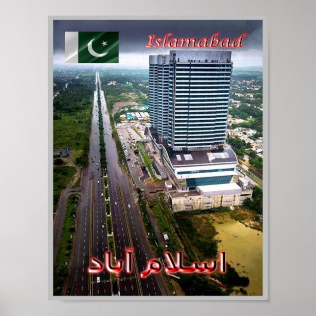 Islamabad - View by night - Pakistan - Poster (Framsidan)