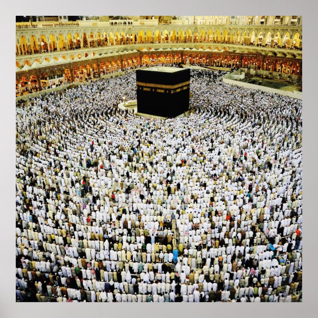 Islamic Art, Mecca of islam in saudi arabia Poster (Framsidan)