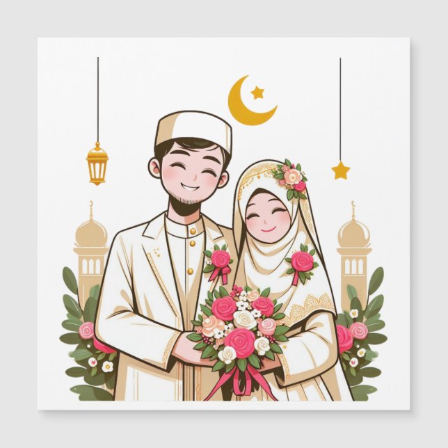 Islamic Art Nikah Muslim Groom och Bridle Islamic (Framsida)