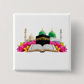 Islamic Art Quran med moské och Ro Knapp
