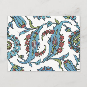 Islamic Blommigt Ceramic Tile #1 vykort