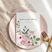 Islamic Bröllop Bismillah Elegant Blommigt Foliage