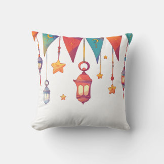  Islamic Colorful Design for Ramadan Throw Pillow Kudde
