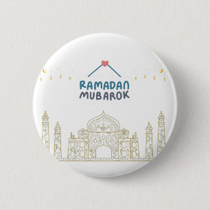 Islamic Crescent Ramadan Kareem Typography Knapp