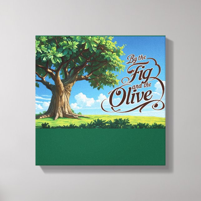 Islamic Decor- Religious Trees In Islam Canvastryck (Framsida)