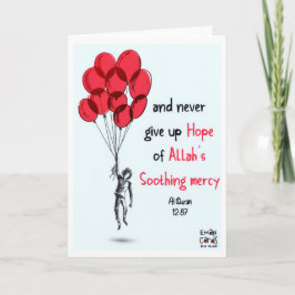 Islamic Encouragement - Red Balloons Kort