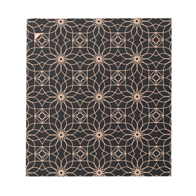 Islamic Geometric Mönster Arabic Art Anteckningsblock (Framsida)