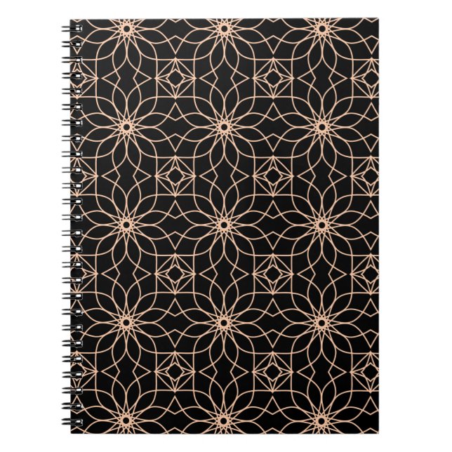 Islamic Geometric Mönster Arabic Art Anteckningsbok (Framsidan)