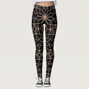 Islamic Geometric Mönster Arabic Art Leggings