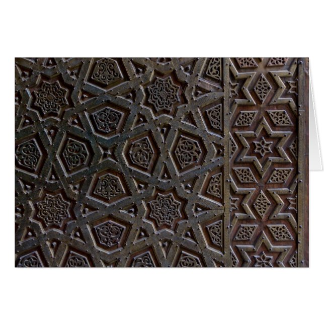 Islamic Geometric Mönster Hälsningskort (Framsidan Horizontal)