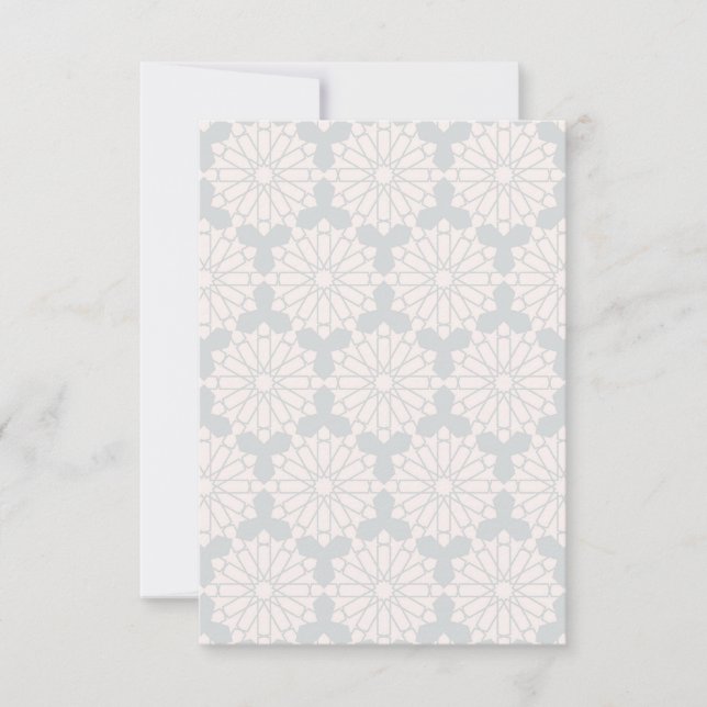 Islamic Geometric Mönster OSA Kort (Framsida)