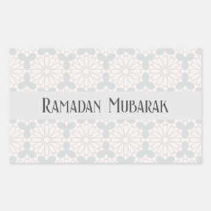 Islamic Geometric Mönster Rektangulärt Klistermärke
