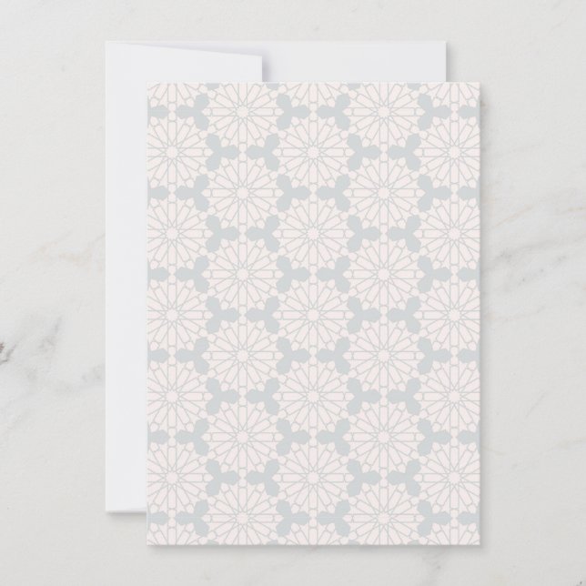 Islamic Geometric Mönster Spara Datumet (Framsida)