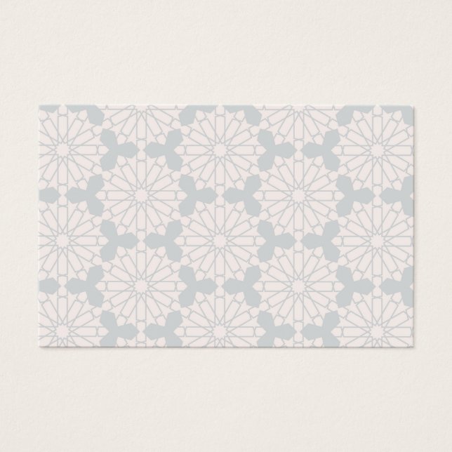 Islamic Geometric Mönster Visitkort (Framsida)