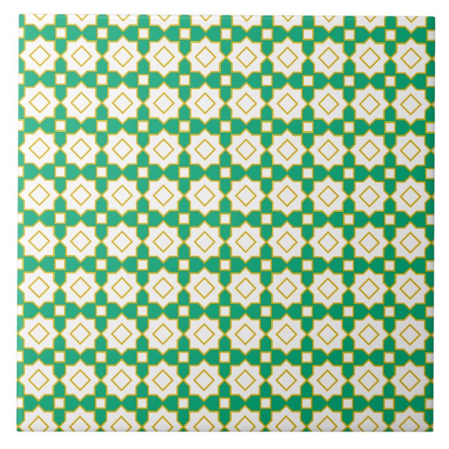 Islamic geometric pattern tile kakelplatta (Framsidan)