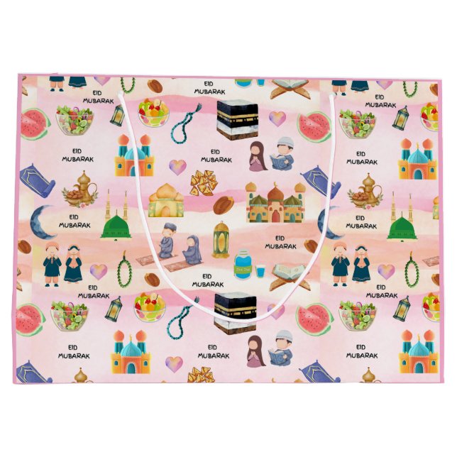 Islamic Gift Bags | Eid Mubarak, Muslim Kids (Baksidan)