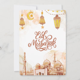 Islamic Lycklig Eid Mubarak Julkort