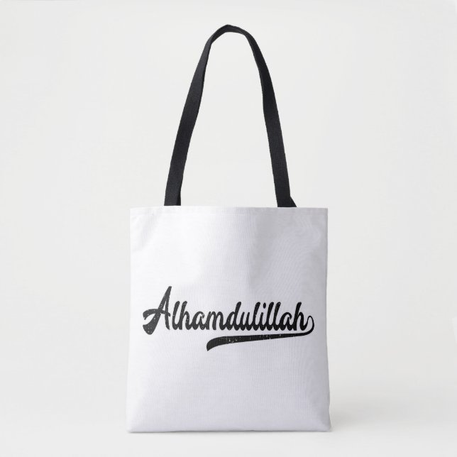 Islamic Sign Alhamdulillah Tote Bag Tygkasse (Framsida)