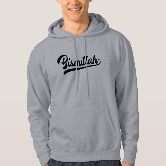 Islamic Sign Bismillah Hoodie (Framsida)