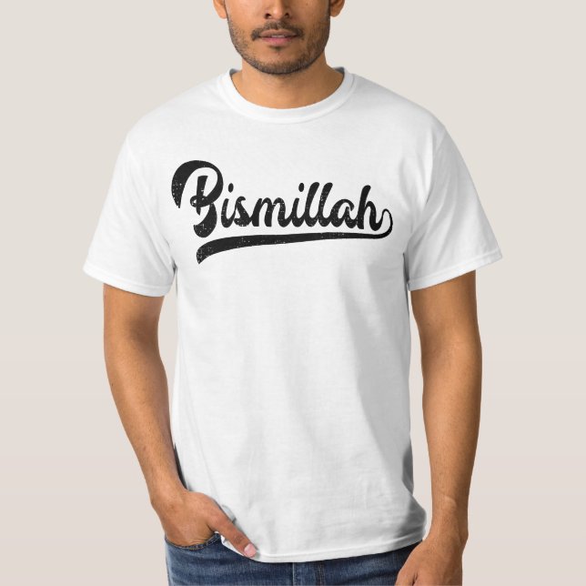 Islamic Sign Bismillah T Shirt (Framsida)