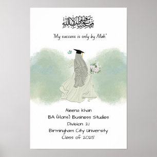 Islamic studenten Degree-certifikat Poster