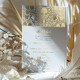 Islamic Victorian Fusion Wedding bjudande