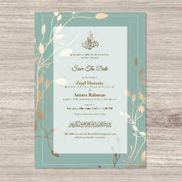 Islamic Wedding | Sage Green & Gold Spara Datumet