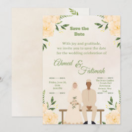 Islamic Wedding Save the Date | Modern Desing