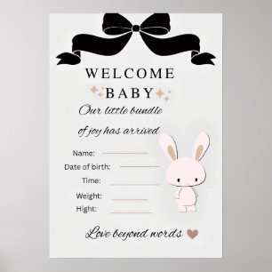 Islamisk Baby Shower-affisch – Välkommen Baby Flic Poster