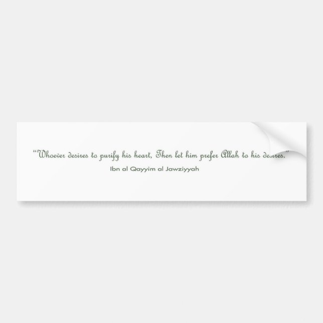 Islamisk citationsteckenklistermärke bildekal (Framsidan)