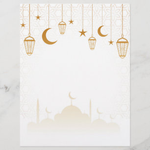 Islamisk dekorativ bakgrund Letterhead Brevhuvud