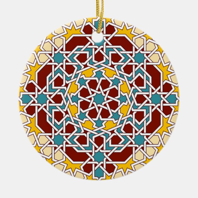 Islamisk geometrisk dekoration av mönster (Framsidan)