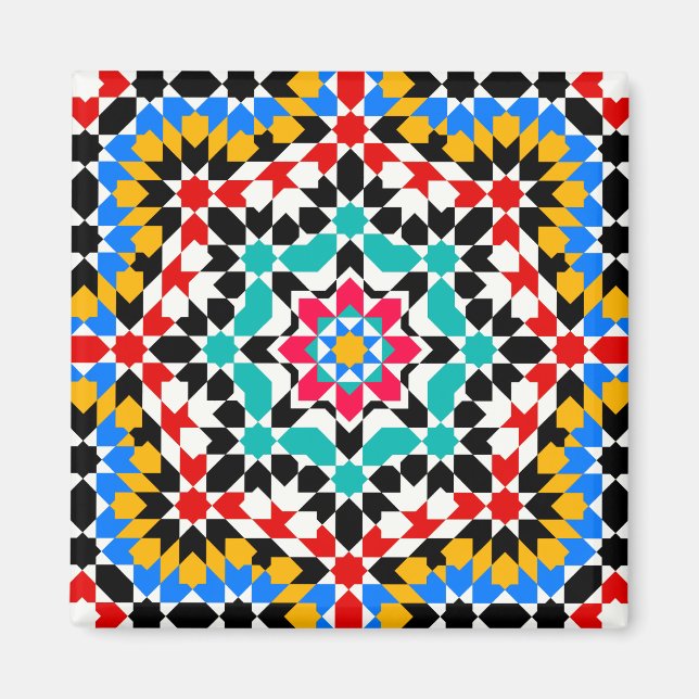 Islamisk geometrisk magnet mönster (Framsidan)