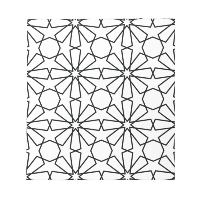 Islamisk geometrisk Mönster arabisk design Anteckningsblock (Framsida)
