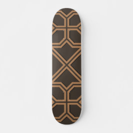 Islamisk geometrisk Mönster design Mini Skateboard Bräda 18,5 Cm