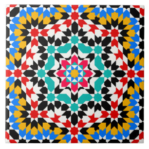 Islamisk geometrisk mönster kakelplatta