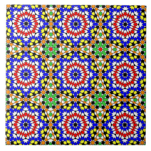 Islamisk geometrisk mönster kakelplatta