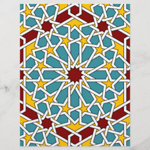 Islamisk geometrisk mönster Letterhead