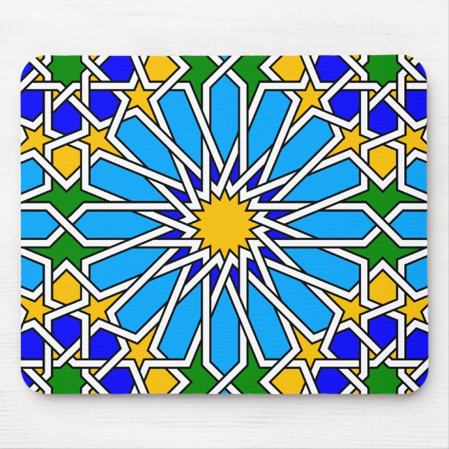 Islamisk geometrisk mönster Mousepad Musmatta (Framsidan)