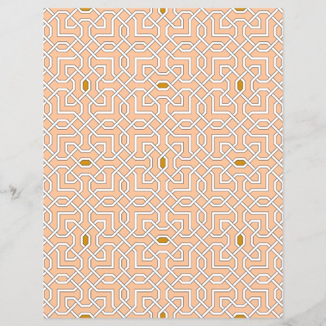 Islamisk geometrisk mönster Papprare Lakan (Framsida)