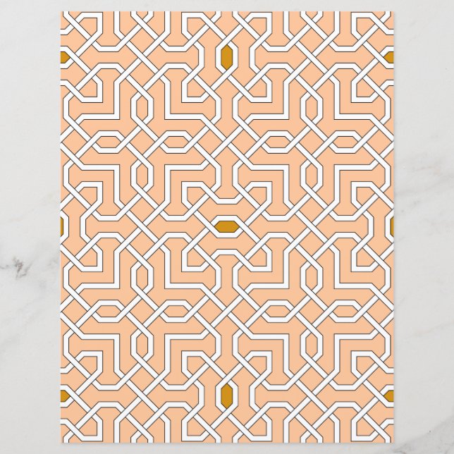 Islamisk geometrisk mönster Papprare Lakan (Framsida)