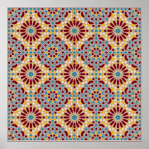 Islamisk geometrisk mönster Poster
