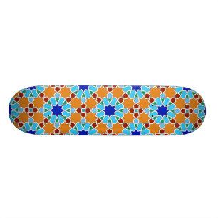 Islamisk geometrisk mönster skateboard bräda 19,5 cm