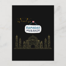 Islamisk halvmåne Ramadan Kareem Typografisk konst