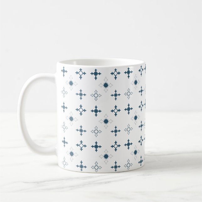 Islamisk, modern, sömlös mönster kaffemugg (Vänster)