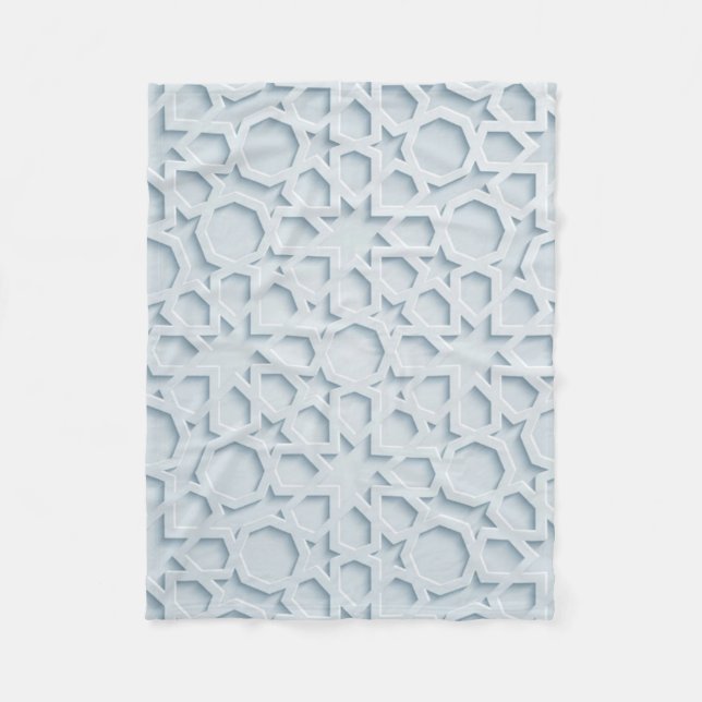 islamisk moroccan geometrisk mönsterfilt fleecefilt (Framsidan)