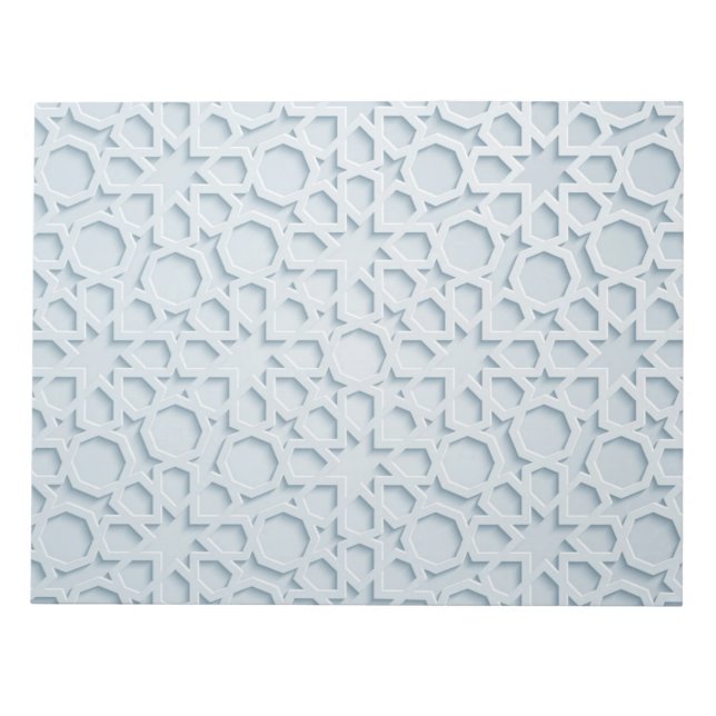 islamisk morokansk geometrisk mönster-anteckningsb anteckningsblock (Framsida)