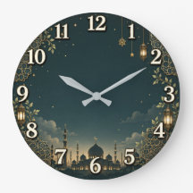 Islamisk moské väggklocka | Ramadan natt